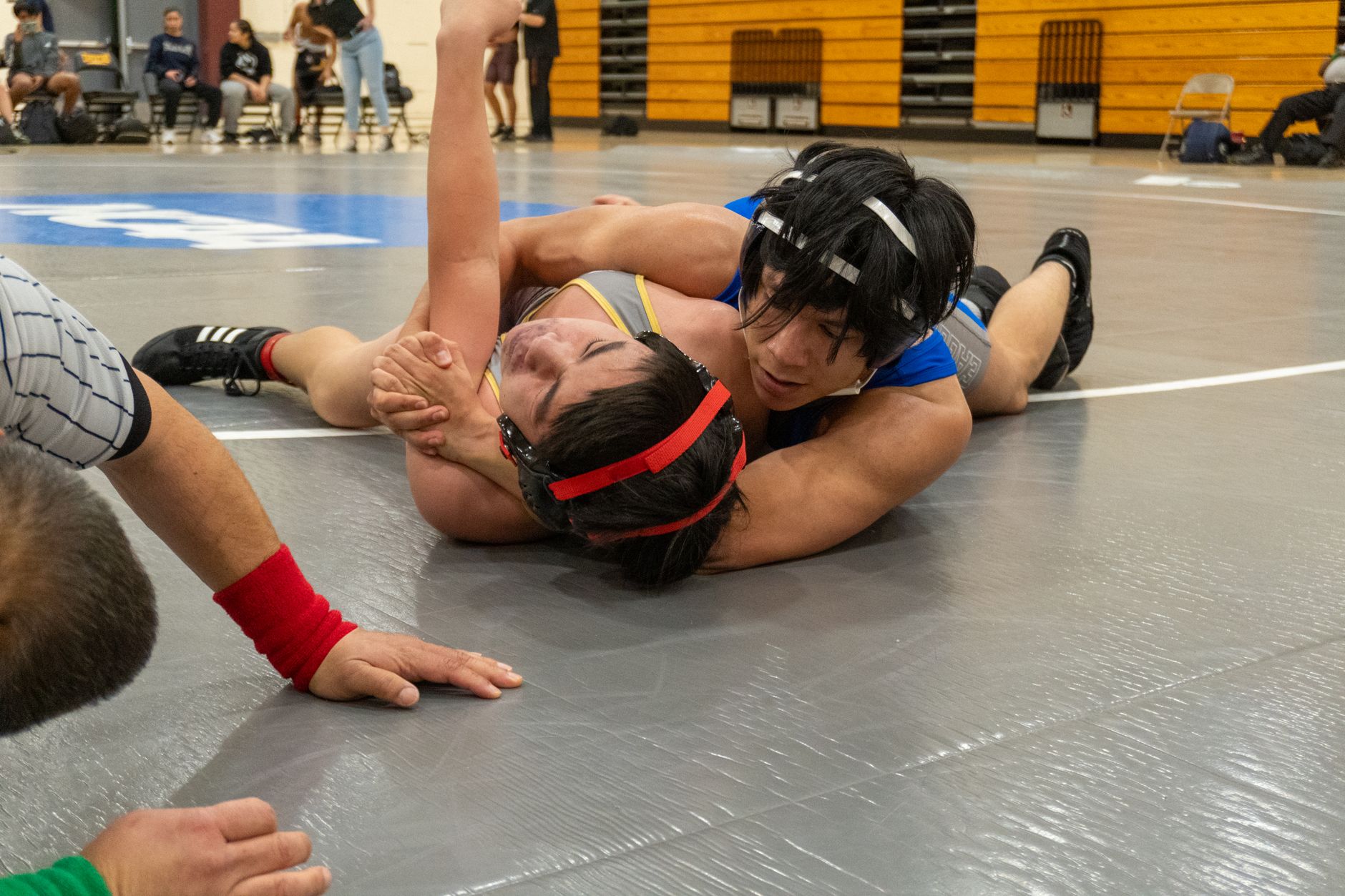 high school wrestling match in cupertino