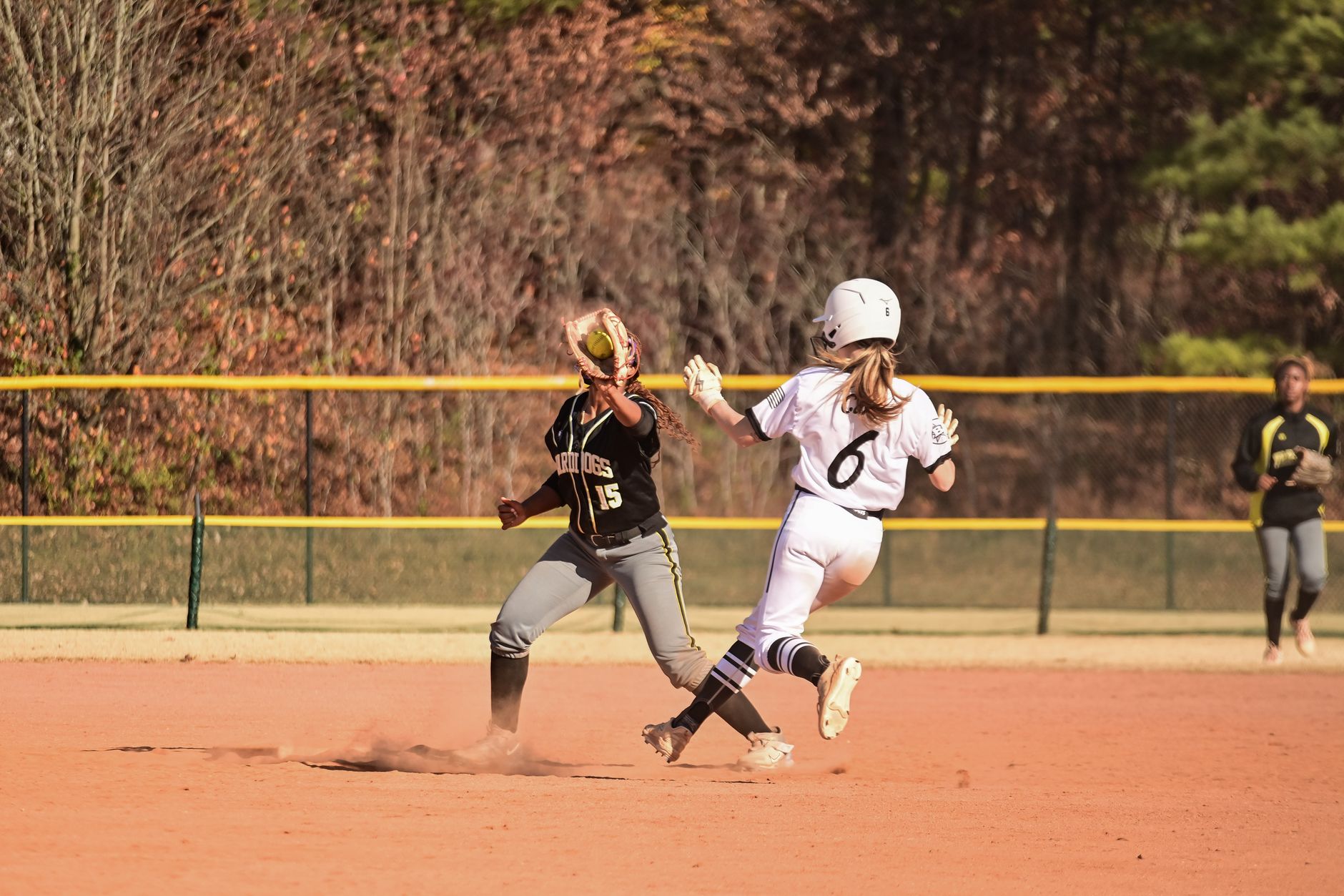 exciting softball game action shot outdoors